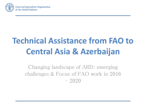Техническая помощь ФАО в Центральной Азии и Азербайджане