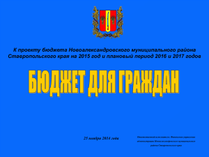 Структура доходов бюджета Новоалександровского