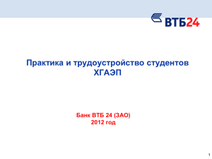 ОАО Банк ВТБ24