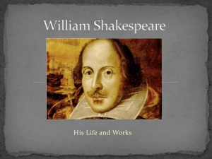 William Shakespeare. His Life and Works