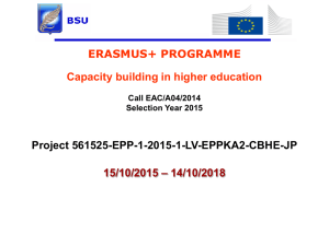 Слайд 1 - Офис программы ERASMUS + в Республике Беларусь