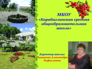 МКОУ «Карабаглинская средняя общеобразовательная школа»
