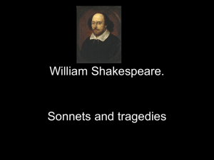 William Shakespeare. Sonnets and tragedies