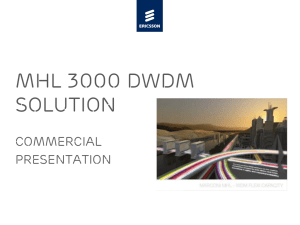 DWDM Commercial Presentation