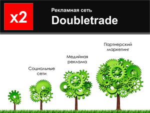 x2 Doubletrade Рекламная сеть Партнерский