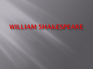 Творчество Уильяма Шекспира