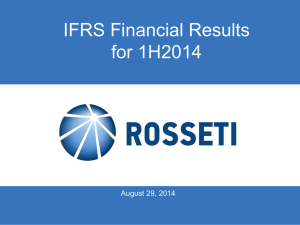 IFRS Financial Results for 1H2014 August 29, 2014