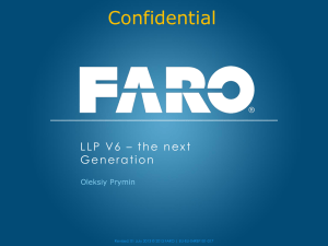 Faro. LLP V6 – the next Generation