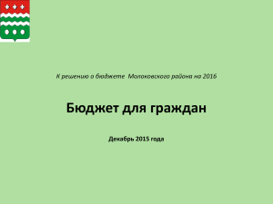 PowerPoint - Сайт Администрации Молоковского района