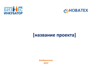 [название проекта] Владивосток 2013