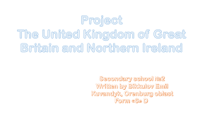 Project the UK of GB and NI