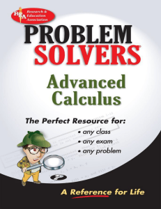 Advanced Calculus Problem Solvers