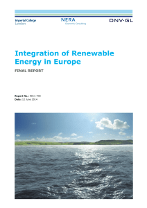 Renewables integration in Europe Final Report