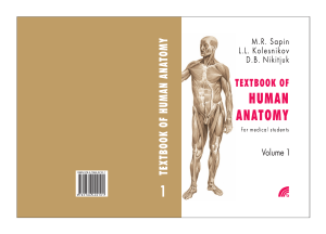 Textbook of human anatomy for medical students Vol 1
