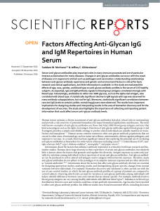 02-2016-Factors Affecting Anti-Glycan IgG and IgM Repertoires in Human Serum