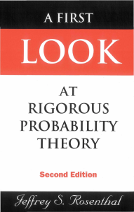 A First Look at Rigorous Probability Theory, 2ed (Jeffrey S. Rosenthal) (1)
