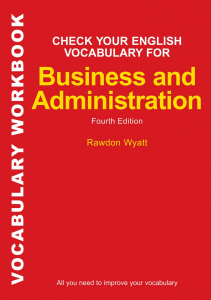 Check Your English Vocabulary for Business and Administration (3)