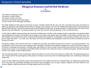 Dr. Manickam - Bhagavan's Herbal Remedies (8p)