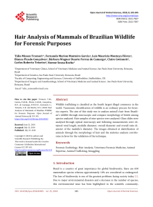 Hair Analysis of Mammals of Brazilian Wildlife for