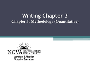 writing chpt3 quantitative research methods