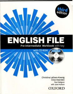 New English File Pre-Intermediate WB Third edition