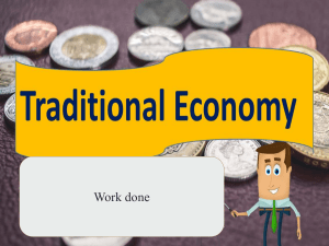 The traditional economy