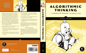 Daniel Zingaro Algorithmic Thinking A Problem Based Introduction