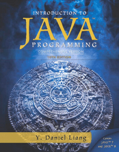 Y Daniel Liang Introduction to Java Programming Comprehensive Version (1)
