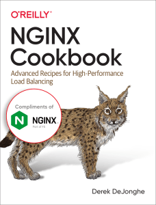Nginx cookbook Advanced recipes for high-performance load ba