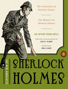 The New Annotated Sherlock Holmes, Vol. 1  The Complete Short Stories  The Adventures of Sherlock Holmes and the Memoirs of Sherlock Holmes ( PDFDrive )