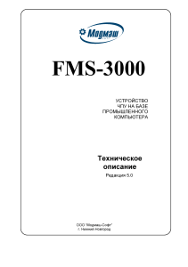 FMS3000 Техническое описание