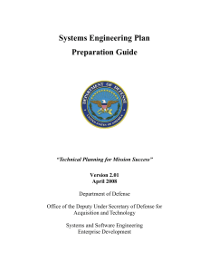 Systems Engineering Plan Preparation Guide