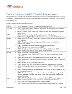 ZCS 850 Patch2 ReleaseNotes