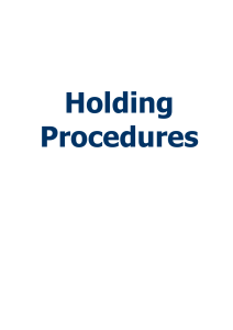 U-Holding Procedures