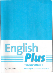 English Plus 1 Teacher 39 s Book