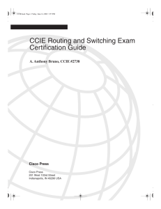 CCIE Routing and Switching Exam Certification Guide