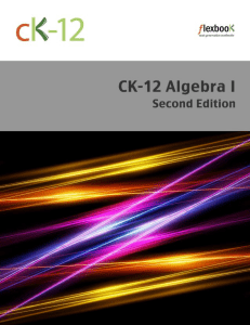 ck12 algebra1