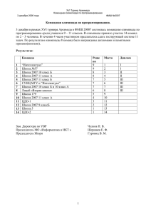 Турнир Архимеда XVI Командная олимпиада по программированию