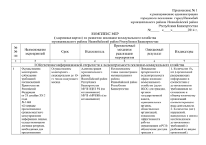 Комплекс мерx - Администрации городского поселения г