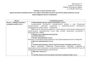 Типовая технологическая схема - Кунгурский муниципальный