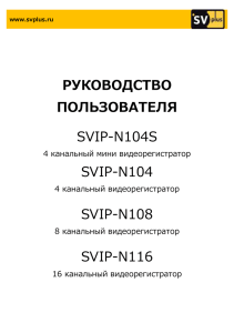 РУКОВОДСТВО ПОЛЬЗОВАТЕЛЯ SVIP-N104S