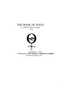 THE BOOK OF JESUS