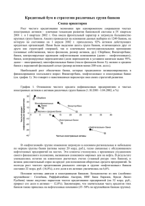 Кредитный бум и стратегии различных групп банков Смена