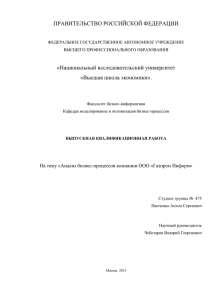 Я выделил 4 группы бизнес-процессов