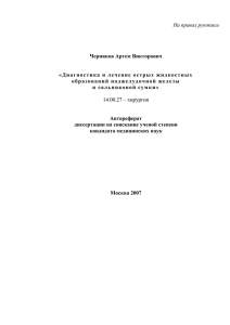 На правах рукописи  Черняков Артем Викторович