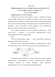 Практическая работа №10 «Схемы, графы и деревья» (задания