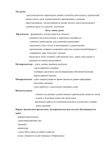 Тип урока: урок комплексного применения знаний и способов деятельности, проблемный