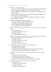 Тестовые задания для обучающихся (без ответов)