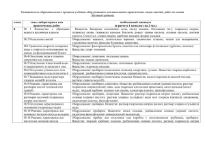 (базовый уровень) №  1  Знакомство  с  образцами