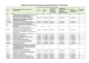 Перечне ОВП